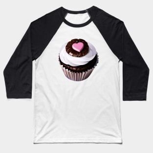 Yummy Chocolate Cupcake Baseball T-Shirt